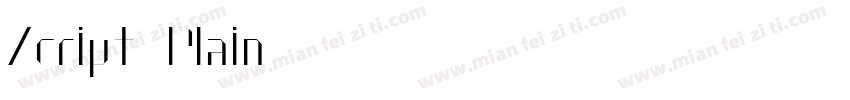 Zcript Plain字体转换